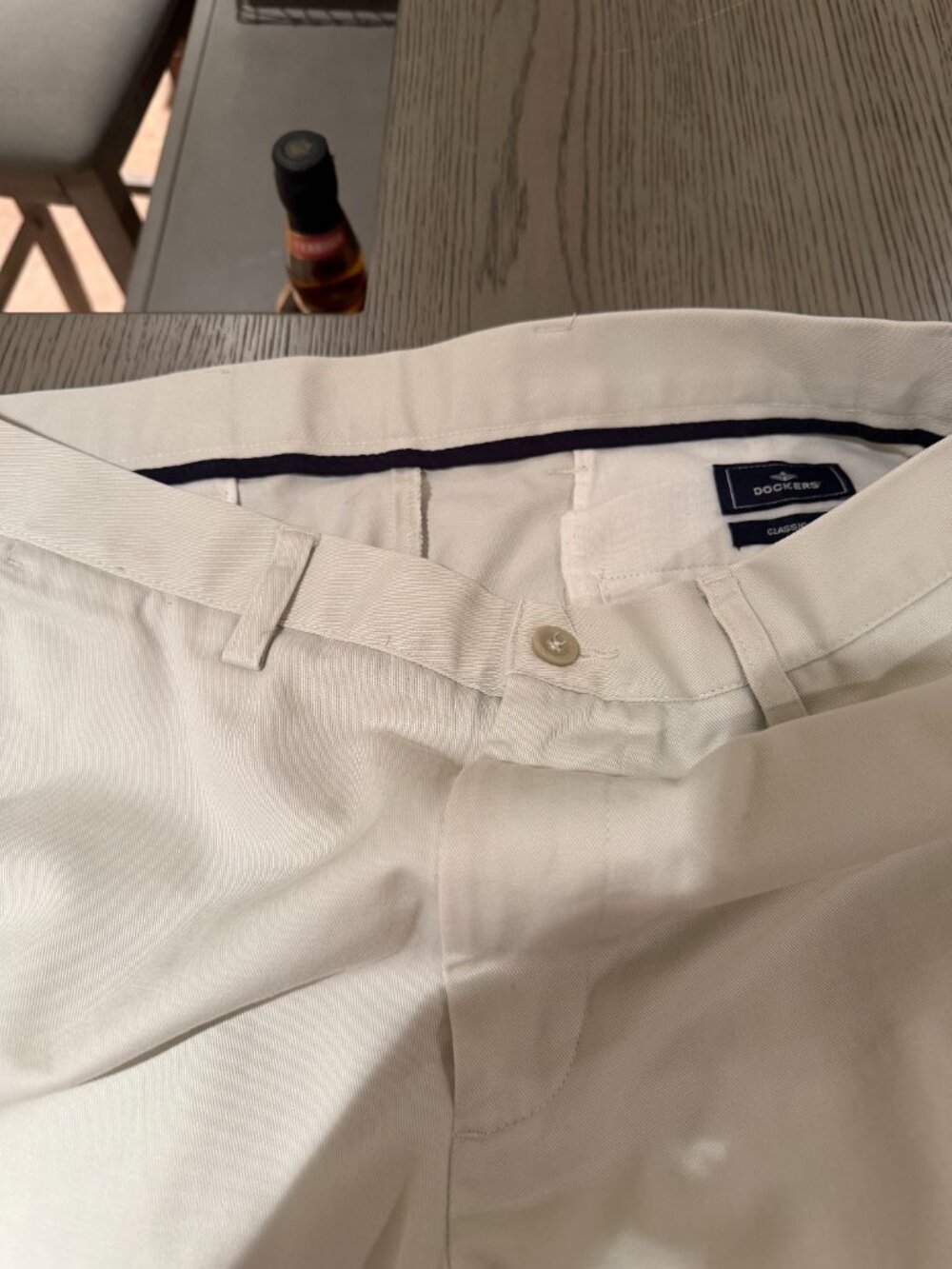 Dockers Flat Front Pants - Beige - 33 x 32 - Mens